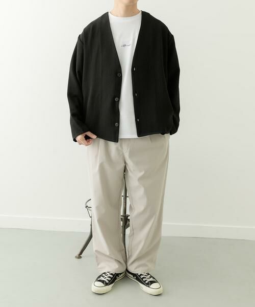 URBAN RESEARCH ITEMS / アーバンリサーチ アイテムズ カーディガン・ボレロ | ドライタッチカーディガン+刺繍ポンチTシャツセット | 詳細21