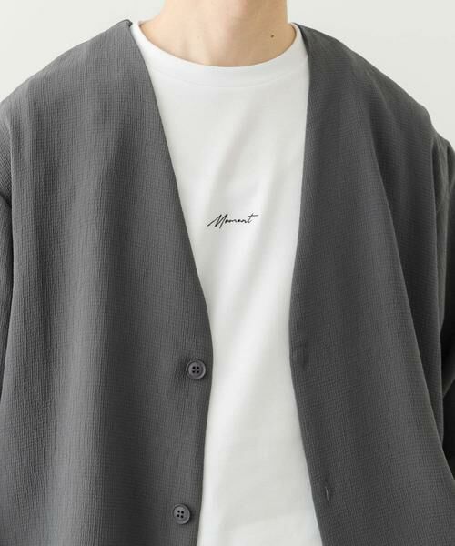 URBAN RESEARCH ITEMS / アーバンリサーチ アイテムズ カーディガン・ボレロ | ドライタッチカーディガン+刺繍ポンチTシャツセット | 詳細25
