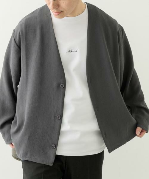 URBAN RESEARCH ITEMS / アーバンリサーチ アイテムズ カーディガン・ボレロ | ドライタッチカーディガン+刺繍ポンチTシャツセット | 詳細27