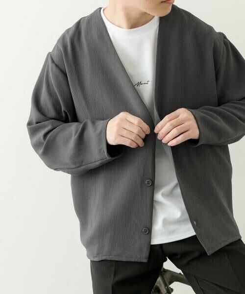 URBAN RESEARCH ITEMS / アーバンリサーチ アイテムズ カーディガン・ボレロ | ドライタッチカーディガン+刺繍ポンチTシャツセット | 詳細28