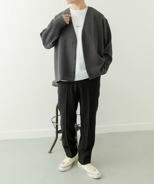 URBAN RESEARCH ITEMS / アーバンリサーチ アイテムズ カーディガン・ボレロ | ドライタッチカーディガン+刺繍ポンチTシャツセット | 詳細30