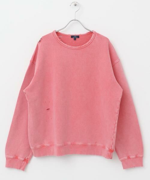 URBAN RESEARCH ITEMS / アーバンリサーチ アイテムズ スウェット | ダメージ裏毛クルーネックスウェット | 詳細3