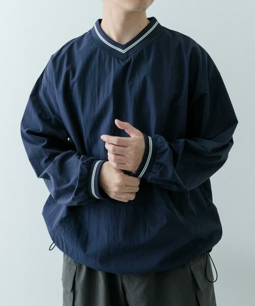 URBAN RESEARCH ITEMS / アーバンリサーチ アイテムズ その他トップス | 『セットアップ対応』ナイロン ラインリブ ドロストプルオーバー | 詳細4