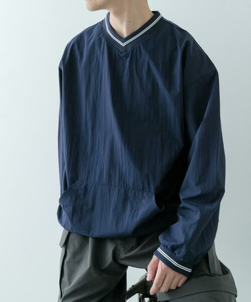 URBAN RESEARCH ITEMS / アーバンリサーチ アイテムズ その他トップス | 『セットアップ対応』ナイロン ラインリブ ドロストプルオーバー | 詳細6