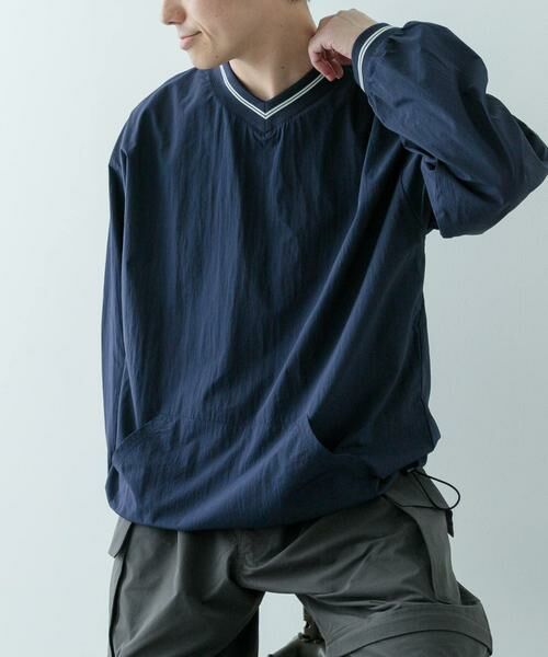 URBAN RESEARCH ITEMS / アーバンリサーチ アイテムズ その他トップス | 『セットアップ対応』ナイロン ラインリブ ドロストプルオーバー | 詳細7