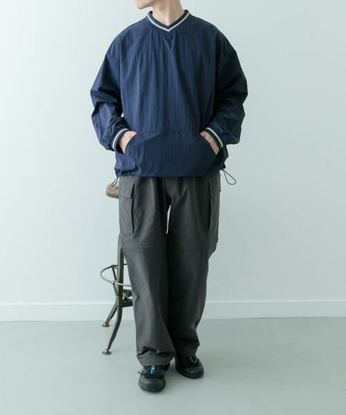 URBAN RESEARCH ITEMS / アーバンリサーチ アイテムズ その他トップス | 『セットアップ対応』ナイロン ラインリブ ドロストプルオーバー | 詳細8