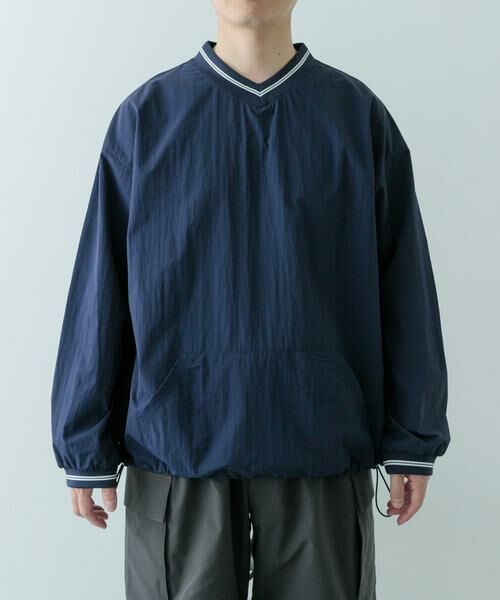 URBAN RESEARCH ITEMS / アーバンリサーチ アイテムズ その他トップス | 『セットアップ対応』ナイロン ラインリブ ドロストプルオーバー | 詳細9