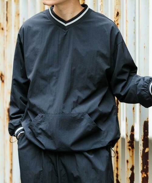 URBAN RESEARCH ITEMS / アーバンリサーチ アイテムズ その他トップス | 『セットアップ対応』ナイロン ラインリブ ドロストプルオーバー | 詳細19