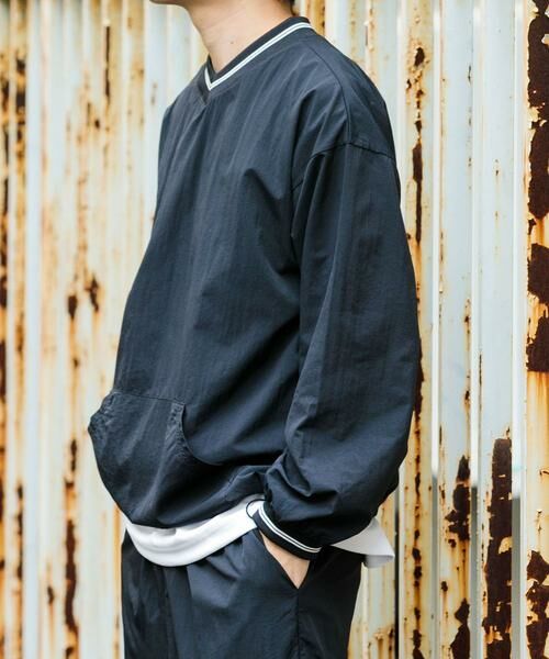 URBAN RESEARCH ITEMS / アーバンリサーチ アイテムズ その他トップス | 『セットアップ対応』ナイロン ラインリブ ドロストプルオーバー | 詳細20