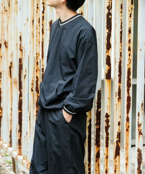 URBAN RESEARCH ITEMS / アーバンリサーチ アイテムズ その他トップス | 『セットアップ対応』ナイロン ラインリブ ドロストプルオーバー | 詳細21