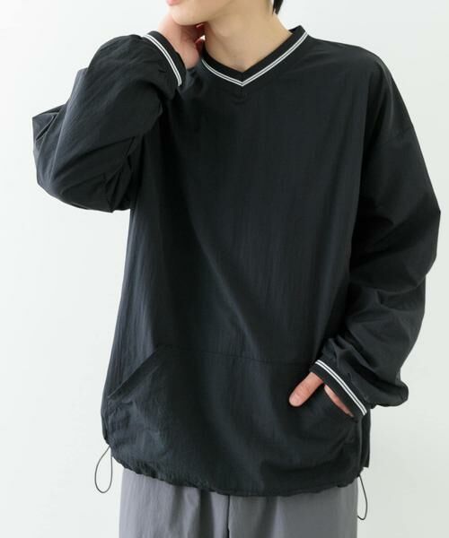 URBAN RESEARCH ITEMS / アーバンリサーチ アイテムズ その他トップス | 『セットアップ対応』ナイロン ラインリブ ドロストプルオーバー | 詳細25