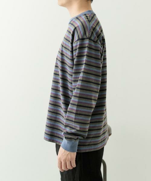 URBAN RESEARCH ITEMS / アーバンリサーチ アイテムズ Tシャツ | オーバーダイマルチボーダーカットソー | 詳細6