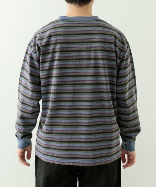 URBAN RESEARCH ITEMS / アーバンリサーチ アイテムズ Tシャツ | オーバーダイマルチボーダーカットソー | 詳細7