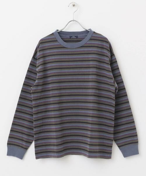 URBAN RESEARCH ITEMS / アーバンリサーチ アイテムズ Tシャツ | オーバーダイマルチボーダーカットソー | 詳細8