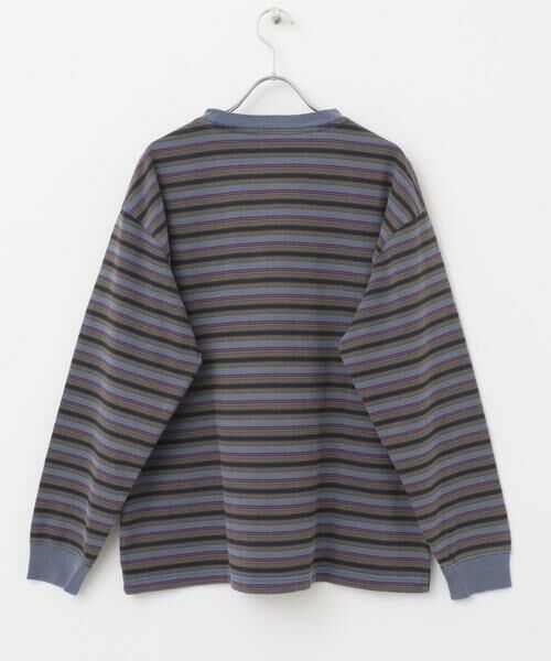 URBAN RESEARCH ITEMS / アーバンリサーチ アイテムズ Tシャツ | オーバーダイマルチボーダーカットソー | 詳細9