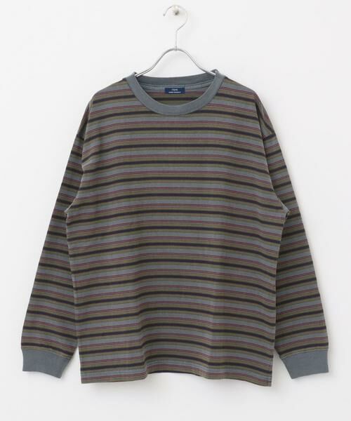 URBAN RESEARCH ITEMS / アーバンリサーチ アイテムズ Tシャツ | オーバーダイマルチボーダーカットソー | 詳細16