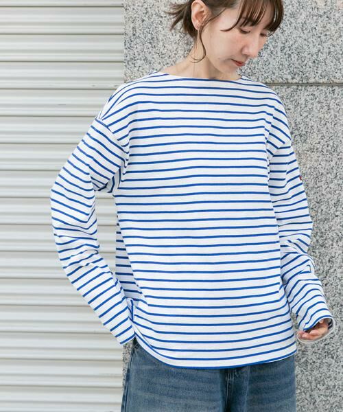 URBAN RESEARCH ITEMS / アーバンリサーチ アイテムズ Tシャツ | バスクボーダー コットンカットソー | 詳細12