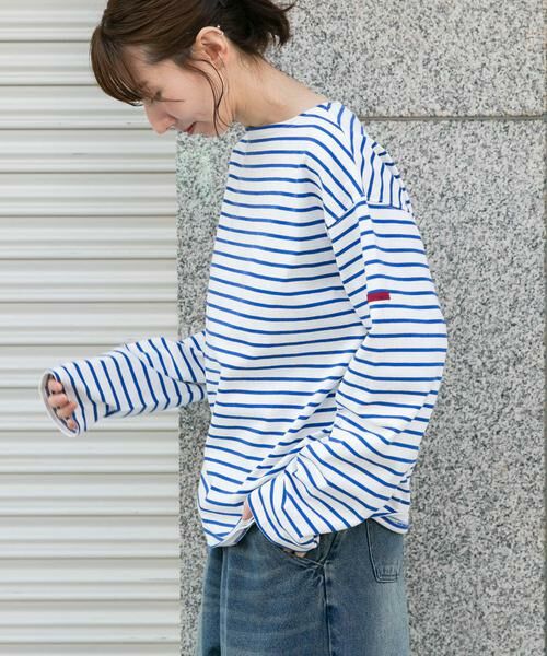 URBAN RESEARCH ITEMS / アーバンリサーチ アイテムズ Tシャツ | バスクボーダー コットンカットソー | 詳細13