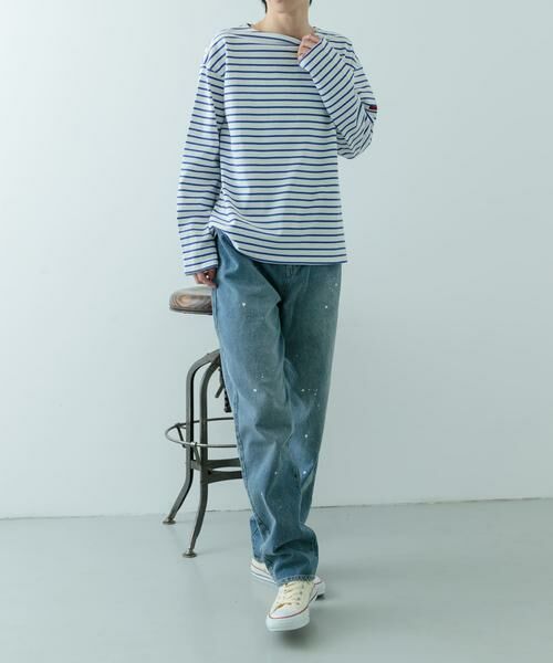 URBAN RESEARCH ITEMS / アーバンリサーチ アイテムズ Tシャツ | バスクボーダー コットンカットソー | 詳細9