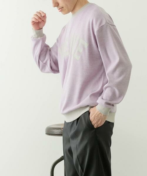 URBAN RESEARCH ITEMS / アーバンリサーチ アイテムズ ニット・セーター | ビンテージプリントスウェットライクニット | 詳細16