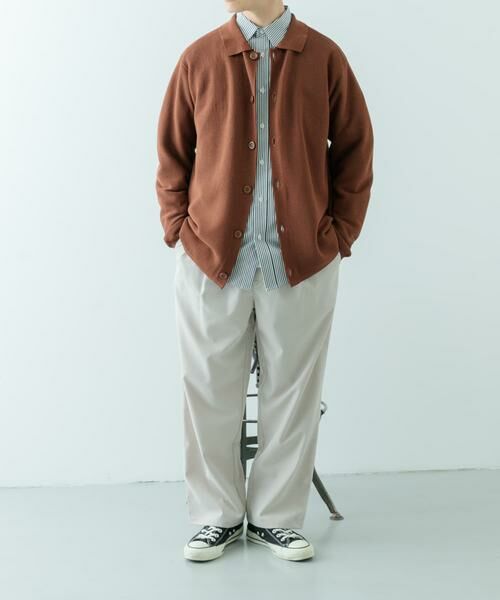 URBAN RESEARCH ITEMS / アーバンリサーチ アイテムズ カーディガン・ボレロ | ガーター編みニットシャツカーディガン | 詳細7