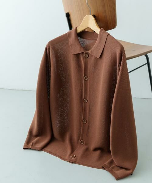 URBAN RESEARCH ITEMS / アーバンリサーチ アイテムズ カーディガン・ボレロ | ガーター編みニットシャツカーディガン | 詳細8