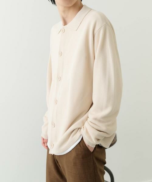 URBAN RESEARCH ITEMS / アーバンリサーチ アイテムズ カーディガン・ボレロ | ガーター編みニットシャツカーディガン | 詳細13
