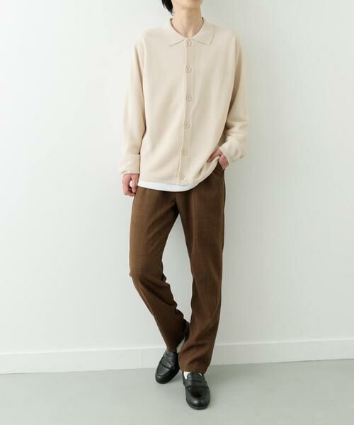 URBAN RESEARCH ITEMS / アーバンリサーチ アイテムズ カーディガン・ボレロ | ガーター編みニットシャツカーディガン | 詳細14