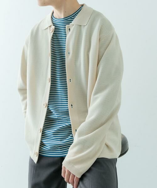 URBAN RESEARCH ITEMS / アーバンリサーチ アイテムズ カーディガン・ボレロ | ガーター編みニットシャツカーディガン | 詳細16