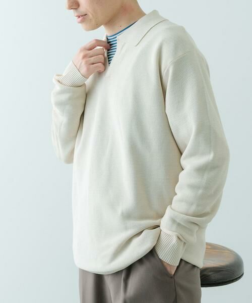 URBAN RESEARCH ITEMS / アーバンリサーチ アイテムズ ニット・セーター | ガーター編みスキッパーニット | 詳細12