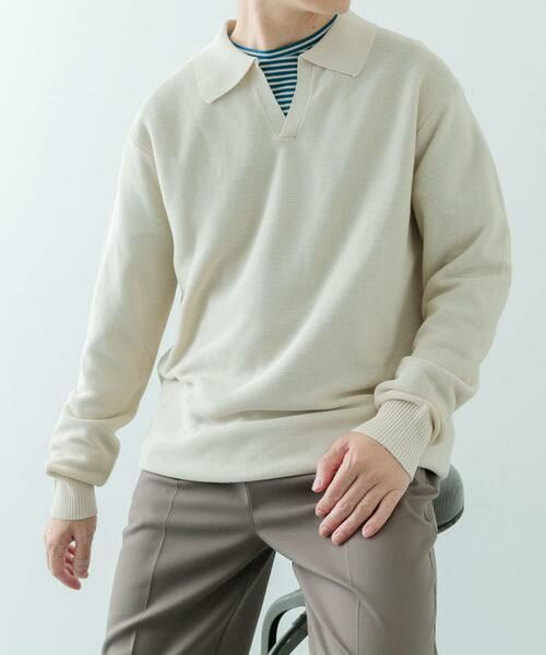 URBAN RESEARCH ITEMS / アーバンリサーチ アイテムズ ニット・セーター | ガーター編みスキッパーニット | 詳細14