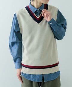 URBAN RESEARCH ITEMS / アーバンリサーチ アイテムズ ベスト | ガーター編みチルデンニットベスト