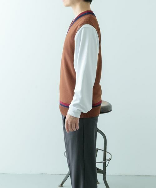 URBAN RESEARCH ITEMS / アーバンリサーチ アイテムズ ベスト | ガーター編みチルデンニットベスト | 詳細10