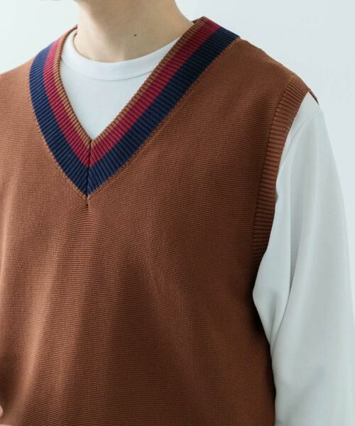 URBAN RESEARCH ITEMS / アーバンリサーチ アイテムズ ベスト | ガーター編みチルデンニットベスト | 詳細3