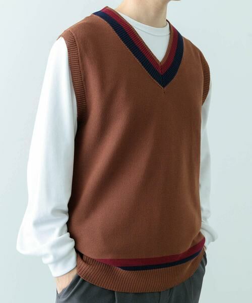 URBAN RESEARCH ITEMS / アーバンリサーチ アイテムズ ベスト | ガーター編みチルデンニットベスト | 詳細4