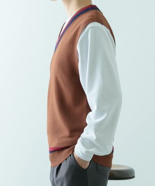 URBAN RESEARCH ITEMS / アーバンリサーチ アイテムズ ベスト | ガーター編みチルデンニットベスト | 詳細5