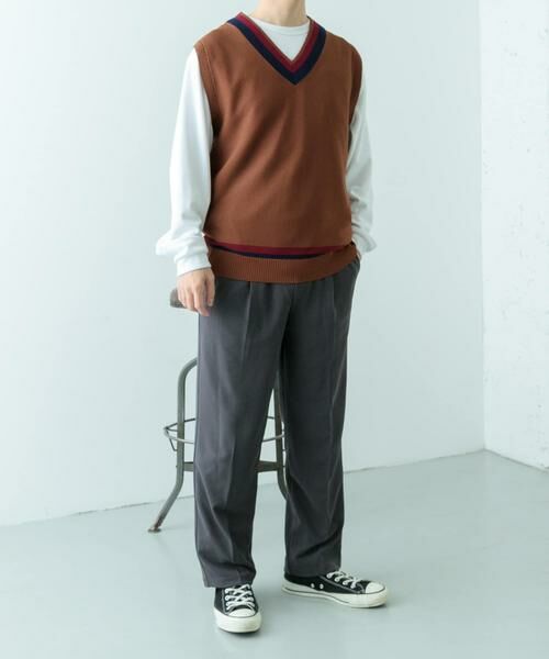 URBAN RESEARCH ITEMS / アーバンリサーチ アイテムズ ベスト | ガーター編みチルデンニットベスト | 詳細8