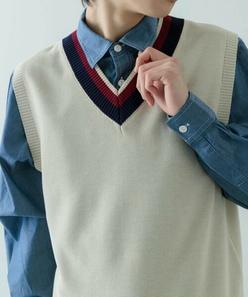 URBAN RESEARCH ITEMS / アーバンリサーチ アイテムズ ベスト | ガーター編みチルデンニットベスト | 詳細16