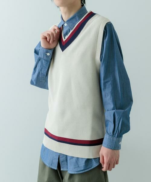 URBAN RESEARCH ITEMS / アーバンリサーチ アイテムズ ベスト | ガーター編みチルデンニットベスト | 詳細17