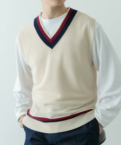 URBAN RESEARCH ITEMS / アーバンリサーチ アイテムズ ベスト | ガーター編みチルデンニットベスト | 詳細22