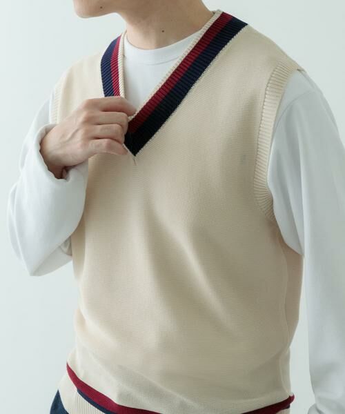 URBAN RESEARCH ITEMS / アーバンリサーチ アイテムズ ベスト | ガーター編みチルデンニットベスト | 詳細23