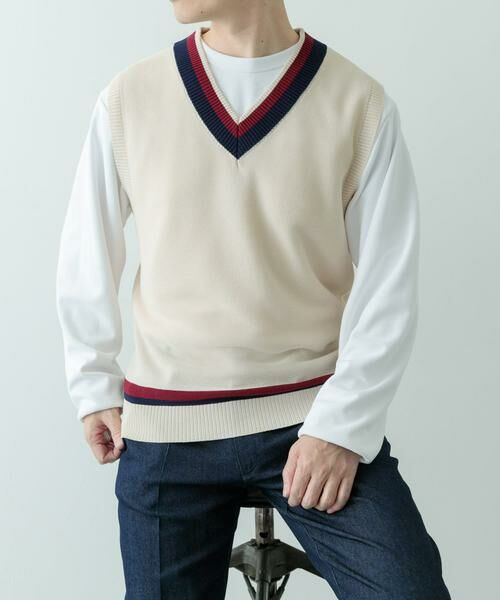 URBAN RESEARCH ITEMS / アーバンリサーチ アイテムズ ベスト | ガーター編みチルデンニットベスト | 詳細24