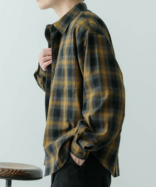 URBAN RESEARCH ITEMS / アーバンリサーチ アイテムズ シャツ・ブラウス | オンブレチェック ロングスリーブシャツ | 詳細5