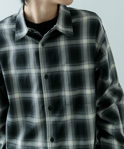 URBAN RESEARCH ITEMS / アーバンリサーチ アイテムズ シャツ・ブラウス | オンブレチェック ロングスリーブシャツ | 詳細15