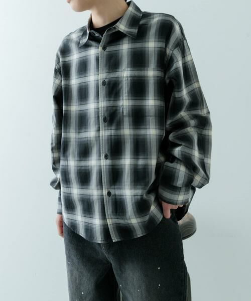 URBAN RESEARCH ITEMS / アーバンリサーチ アイテムズ シャツ・ブラウス | オンブレチェック ロングスリーブシャツ | 詳細16