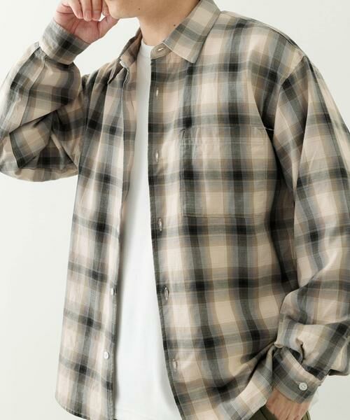 URBAN RESEARCH ITEMS / アーバンリサーチ アイテムズ シャツ・ブラウス | オンブレチェック ロングスリーブシャツ | 詳細23
