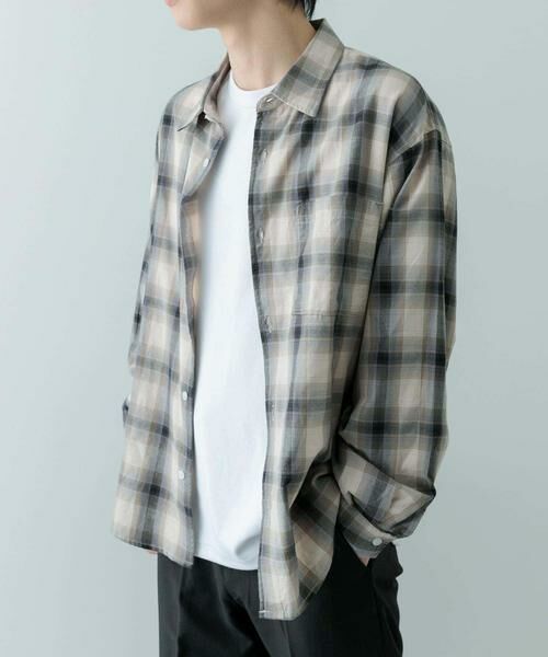 URBAN RESEARCH ITEMS / アーバンリサーチ アイテムズ シャツ・ブラウス | オンブレチェック ロングスリーブシャツ | 詳細29