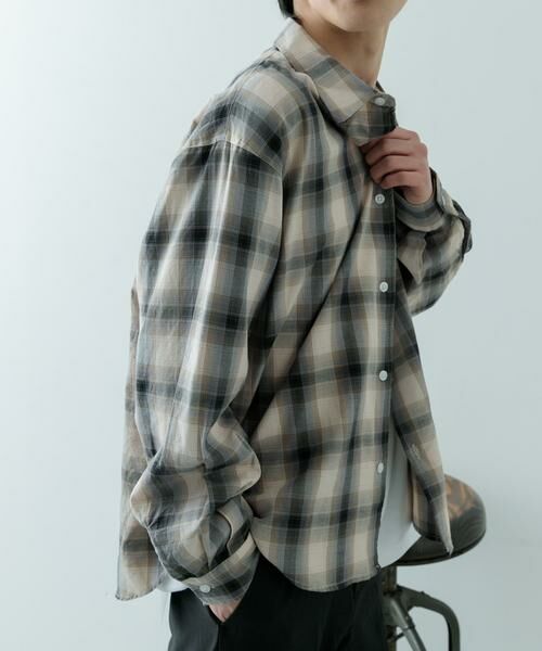 URBAN RESEARCH ITEMS / アーバンリサーチ アイテムズ シャツ・ブラウス | オンブレチェック ロングスリーブシャツ | 詳細30