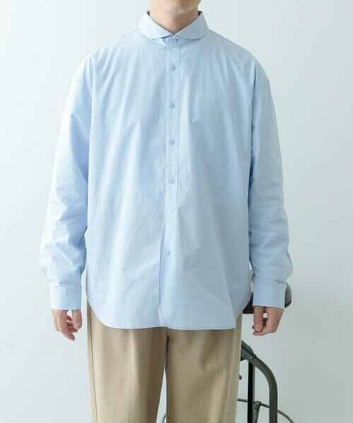 URBAN RESEARCH ITEMS / アーバンリサーチ アイテムズ シャツ・ブラウス | ブロード ラウンドカラーシャツ | 詳細23