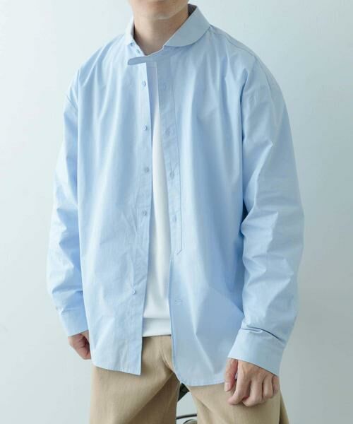 URBAN RESEARCH ITEMS / アーバンリサーチ アイテムズ シャツ・ブラウス | ブロード ラウンドカラーシャツ | 詳細15
